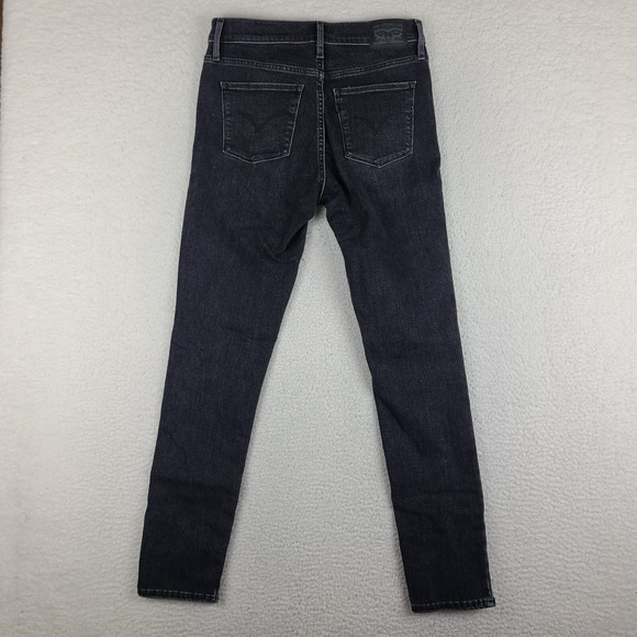 Levi's 311 Jeans Womens 28x30 Gray Shaping Skinny Dark Wash Denim - Picture 11 of 13